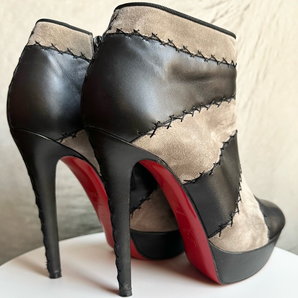 🌺CHRISTIAN LOUBOUTIN 🌺 Booty Black and Gray Platform Size : 35.5 - Picture 9 of 17